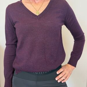 Banana Republic Classic Sweater, Deep Purple Color